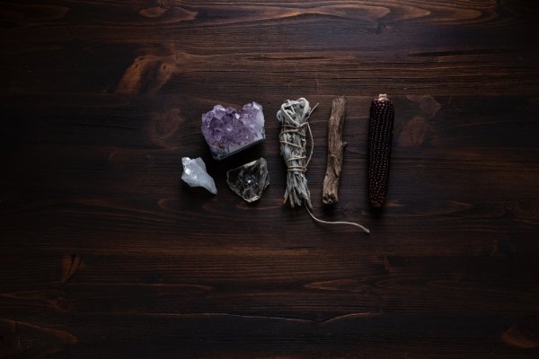 flat lay photography of geodes